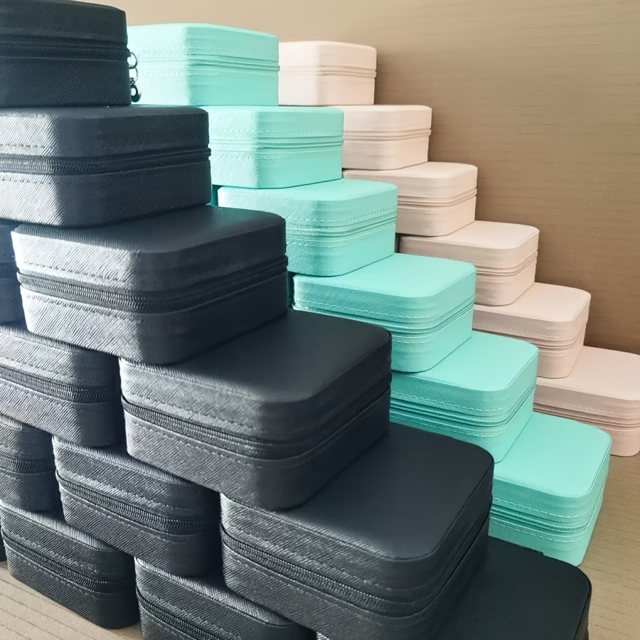 20pcs Travel Jewelry Case Bridesmaid Gifts Box, PU Leather Portable Earring Storage for Women – Perfect Gift for Valentine's Day, Mother’s Day, Christmas & Graduation Season