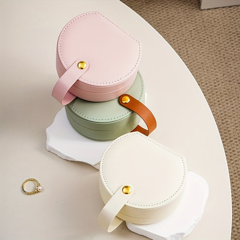10pcs, Simple portable jewelry box, 10cm/3.94inch, mini travel jewelry storage box, store ladies' necklaces, rings, earrings, bracelets, cosmetic case, Faux Leather display box, gift for her, Valentine's Day, Mother's Day, birthday gift, Christmas gift,