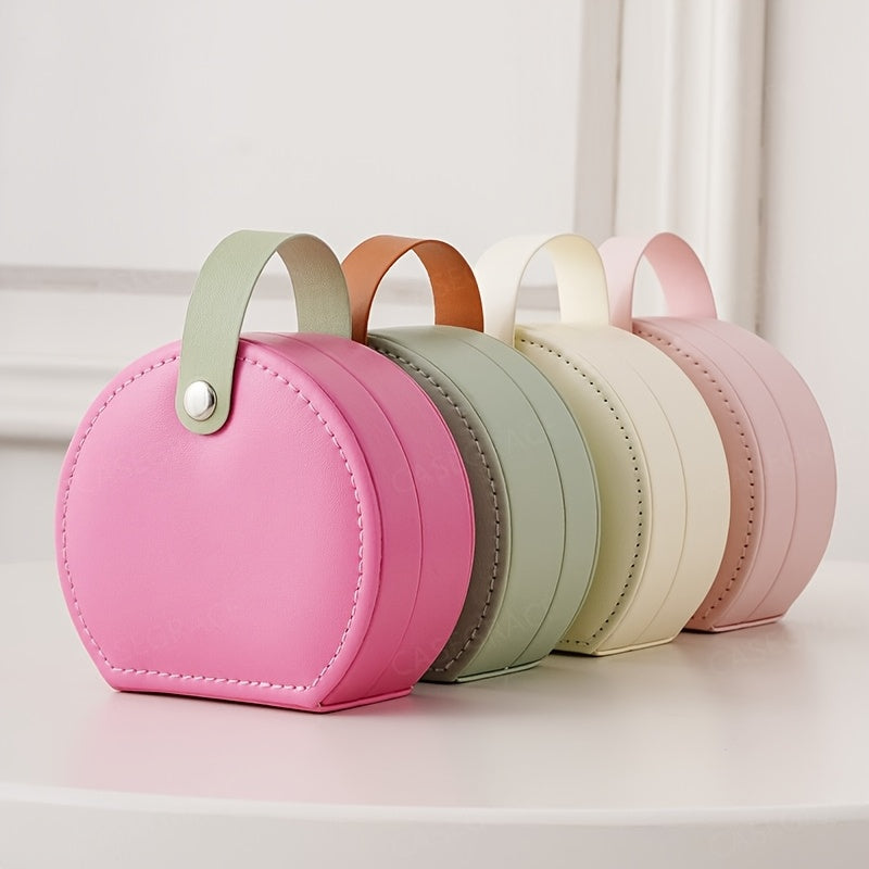 10pcs, Simple portable jewelry box, 10cm/3.94inch, mini travel jewelry storage box, store ladies' necklaces, rings, earrings, bracelets, cosmetic case, Faux Leather display box, gift for her, Valentine's Day, Mother's Day, birthday gift, Christmas gift,