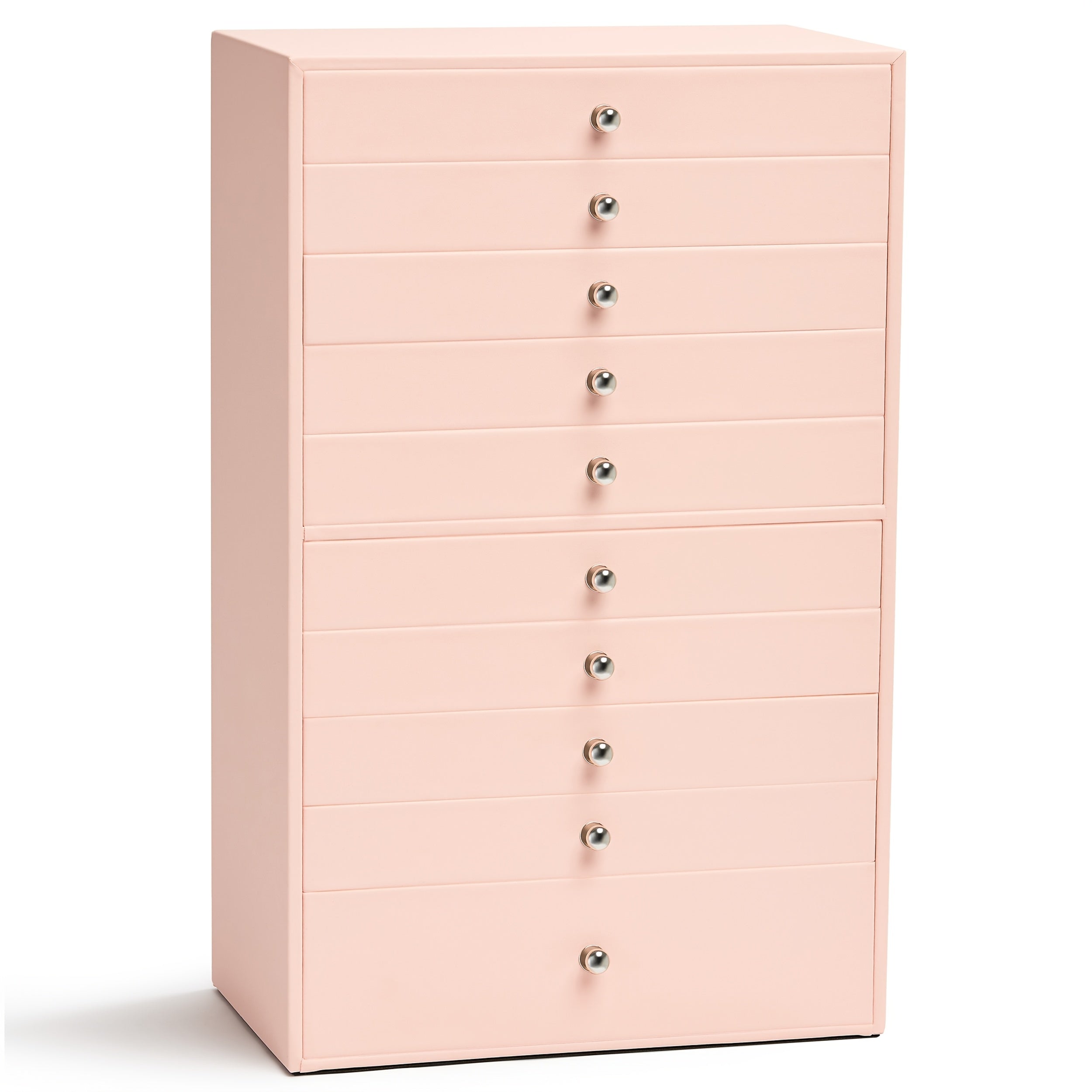 1pc Large Capacity Ten-Layer Velvet Jewelry Storage Cabinet with 10 Drawers - Stylish Rectangle Design, Tabletop Mounting, Multipurpose, Contemporary Style - Perfect Gift for Mothers Day, Valentines Day, Birthday, christmas gift, Jewelry Boxes